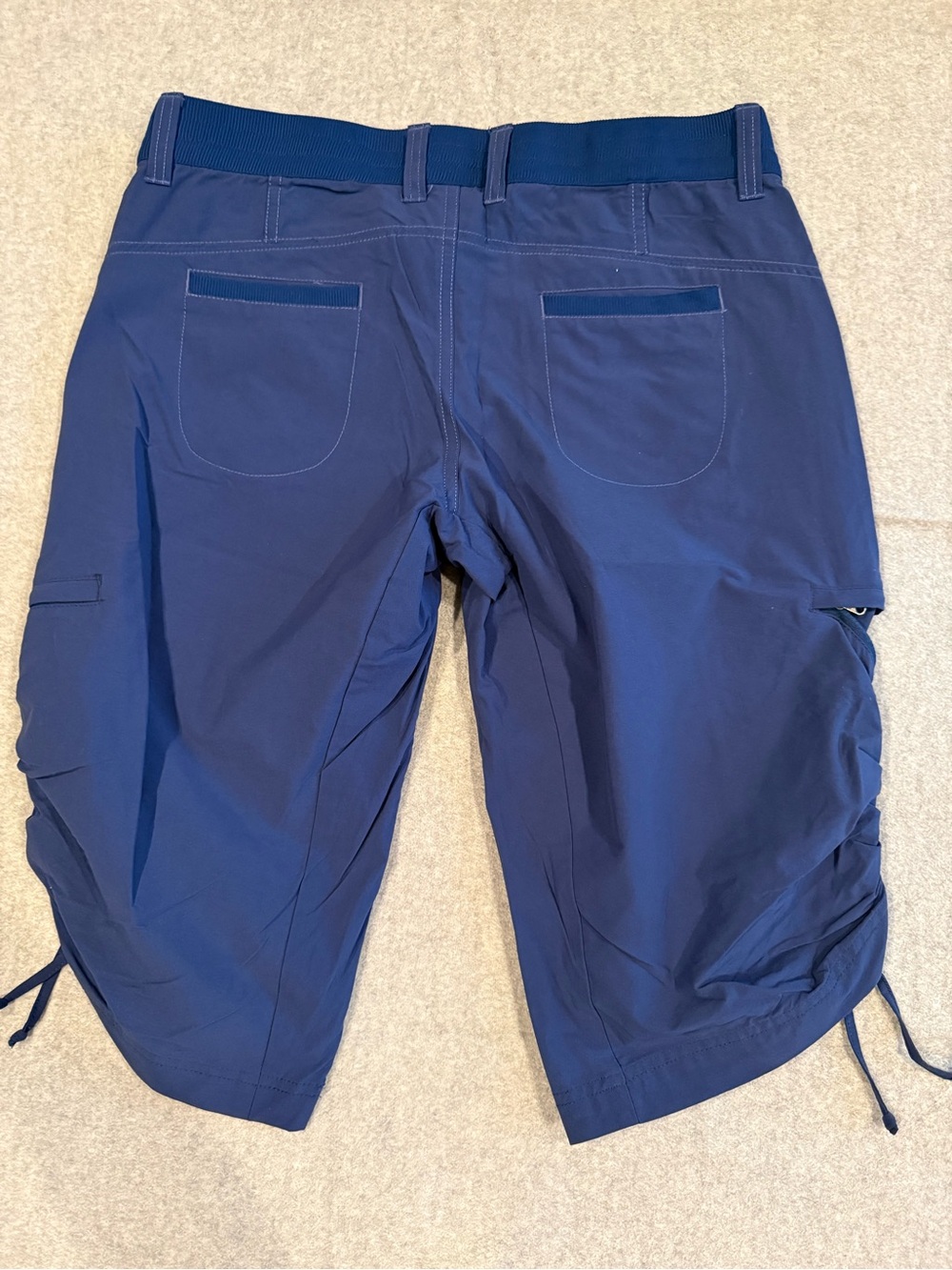 Kuhl Women's deep Blue Bermuda Shorts with Side Ruching - Picture 2 of 3